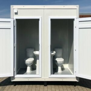 Contenedor Sanitario 1,30 × 2,05 m – Doble WC