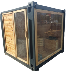 Contenedor Sauna 6 Pies – Sauna de Madera