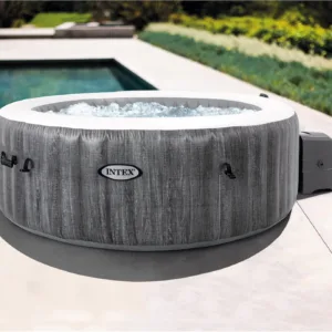 Intex PureSpa Deluxe Madera Gris 85″ x 25″