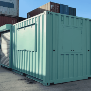 Contenedor transformado en caffetaria