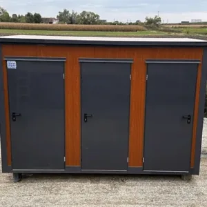 Contenedor Sanitario Tipo Pabellón con Triple Cabina